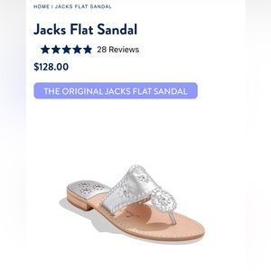Jack Rogers silver sandals